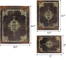 3 Pcs Decorative Books Storage